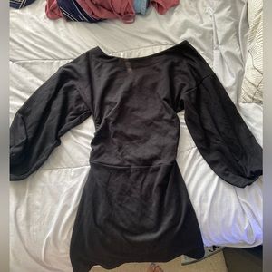 Black Half Sleeve Dress